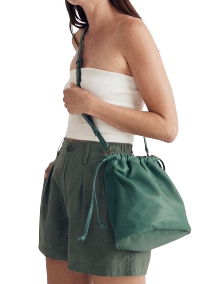 Madewell Piazza Jade Bucket Bag